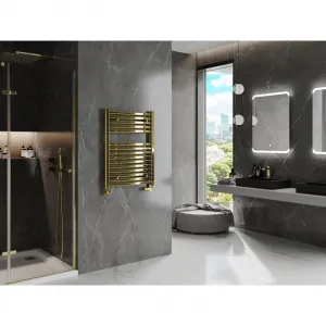 MEXEN - Helios vykurovací rebrík/radiátor 800 x 600 mm, 355 W, zlatá W103-0800-600-00-50