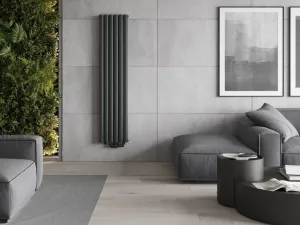 MEXEN - Dallas vykurovací rebrík/radiátor 1600 x 360 mm, 1039 W, antracit W214-1600-360-00-66