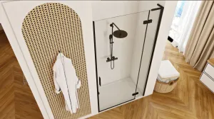 REA/S - Sprchové Dvere Hugo 80 Black KPL-45206