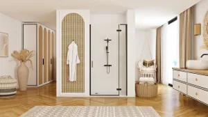 REA/S - Sprchové Dvere Hugo 80 Black KPL-45206