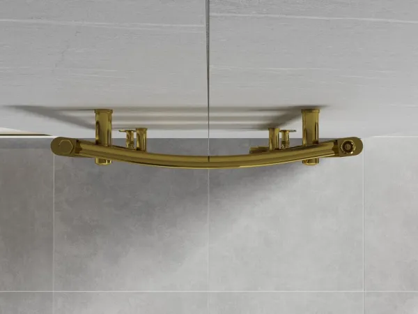 MEXEN - Ares vykurovací rebrík/radiátor 1800 x 500 mm, 647 W, zlatá W102-1800-500-00-50