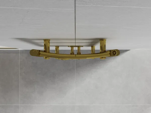 MEXEN - Ares vykurovací rebrík/radiátor 500 x 400 mm, 141 W, zlatá W102-0500-400-00-50