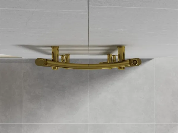 MEXEN - Ares vykurovací rebrík/radiátor 500 x 400 mm, 141 W, zlatá W102-0500-400-00-50