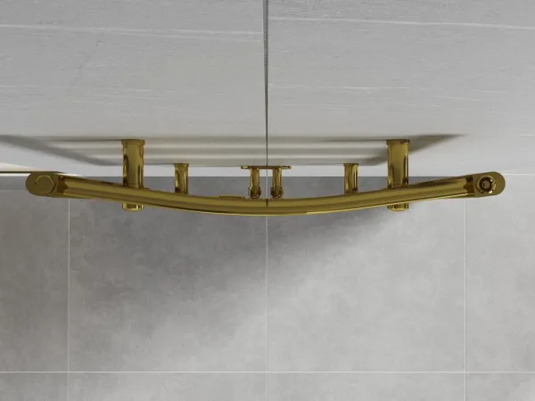 MEXEN - Ares vykurovací rebrík/radiátor 1200 x 600 mm, 490 W, zlatá W102-1200-600-00-50