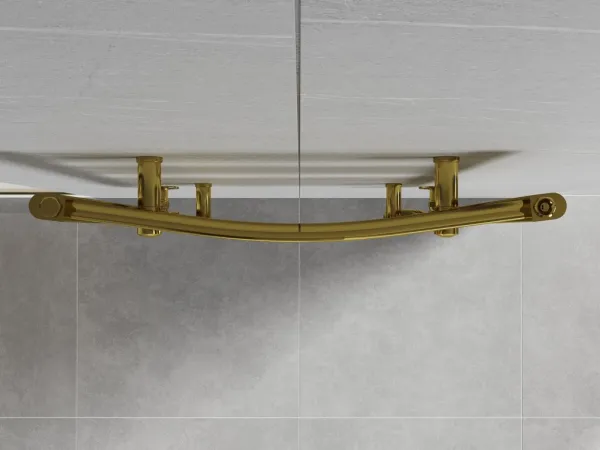 MEXEN - Ares vykurovací rebrík/radiátor 1200 x 600 mm, 490 W, zlatá W102-1200-600-00-50
