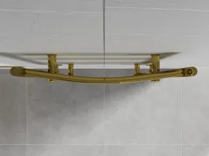 MEXEN - Ares vykurovací rebrík/radiátor 1200 x 600 mm, 490 W, zlatá W102-1200-600-00-50