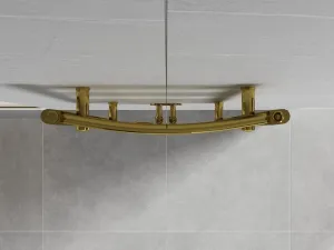 MEXEN - Ares vykurovací rebrík/radiátor 1800 x 500 mm, 647 W, zlatá W102-1800-500-00-50