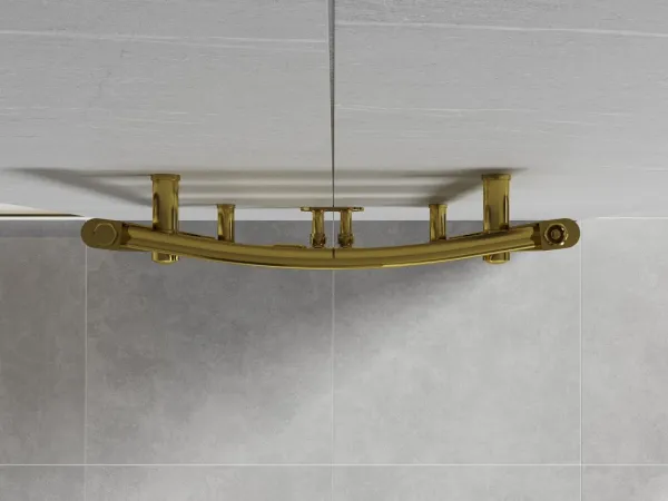MEXEN - Ares vykurovací rebrík/radiátor 700 x 500 mm, 226W, zlatá W102-0700-500-00-50