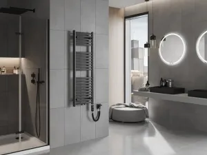 MEXEN/S - Hades radiátor + vykurovacia tyč 1200 x 400 mm, 600 W, čierna W104-1200-400-2600-70