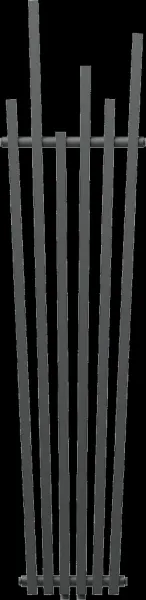 MEXEN - Omaha vykurovací rebrík/radiátor 1800 x 420 mm, 655 W, antracit W208-1800-420-00-66