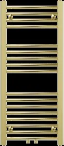 MEXEN - Ares vykurovací rebrík/radiátor 900 x 400 mm, 246 W, zlatá W102-0900-400-00-50