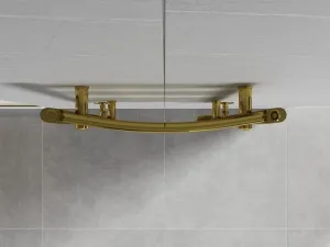 MEXEN - Ares vykurovací rebrík/radiátor 900 x 500 mm, 372 W, zlatá W102-0900-500-00-50