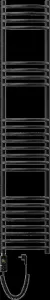 MEXEN/S - Eros radiátor + vykurovacia tyč 1600 x 318 mm, 900 W, čierna W112-1600-318-2600-70