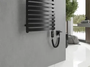 MEXEN/S - Bachus radiátor + vykurovacia tyč 1200 x 500 mm, 600 W, čierna W109-1200-500-2600-70