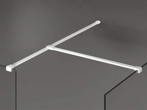 MEXEN/S - Kioto Sprchová zástena Walk-in 110 x 110, čierny vzor, biela 800-110-202-20-70-110