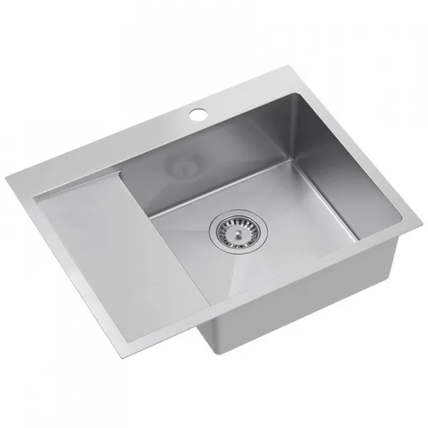 Quadron Quadron - Oceľový drez RUSSEL 116 BRUSH NICKEL Ľavá komora HB7911BS