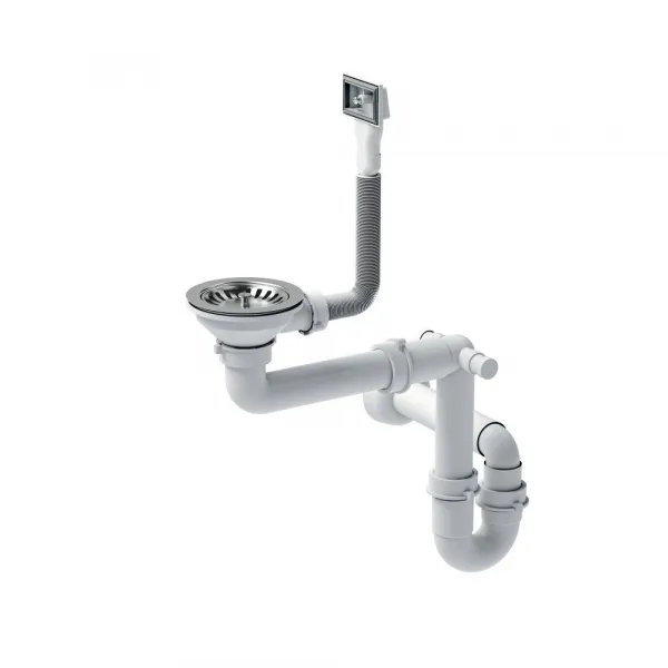 Quadron Quadron - Oceľový drez ANTHONY 50 BRUSH NICKEL MF4444BS