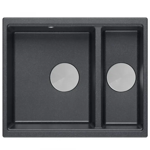 Quadron Quadron - Granitový drez Logan 150 Black Metallic Meď HCQL5646U8-C1_U
