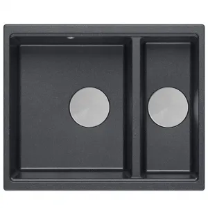 Quadron Quadron - Granitový drez Logan 150 Black Metallic Meď HCQL5646U8-C1_U