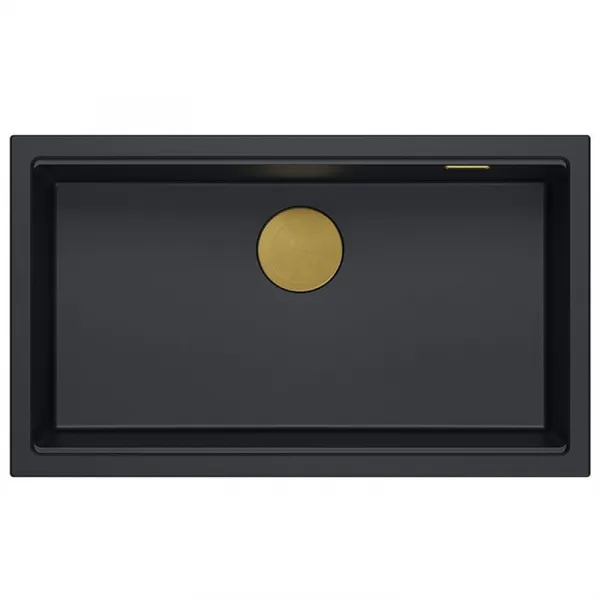 Quadron Quadron - Granitový drez Logan 110 Black Meď HQD7644U7_PVDC1_U