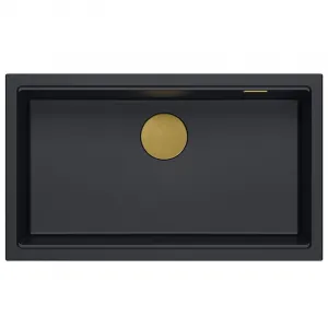 Quadron Quadron - Granitový drez Logan 110 Black Meď HQD7644U7_PVDC1_U