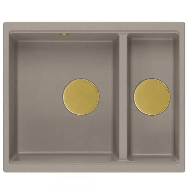 Quadron Quadron - Granitový drez Logan 150 Beige Oceľ HCQL5646U4-BS_U