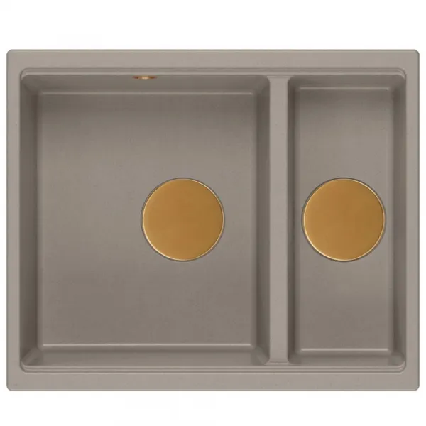 Quadron Quadron - Granitový drez Logan 150 Beige Oceľ HCQL5646U4-BS_U