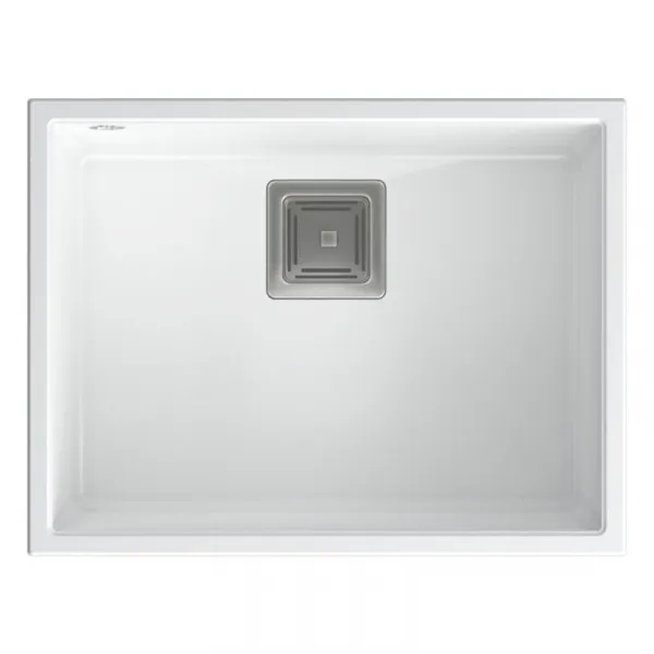 Quadron Quadron - Granitový drez DAVID 50 White Oceľ HQD5542U1-BS