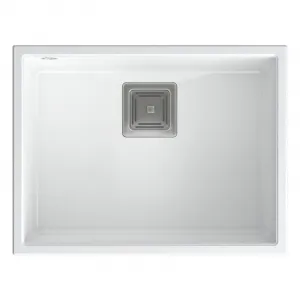 Quadron Quadron - Granitový drez DAVID 50 White Oceľ HQD5542U1-BS