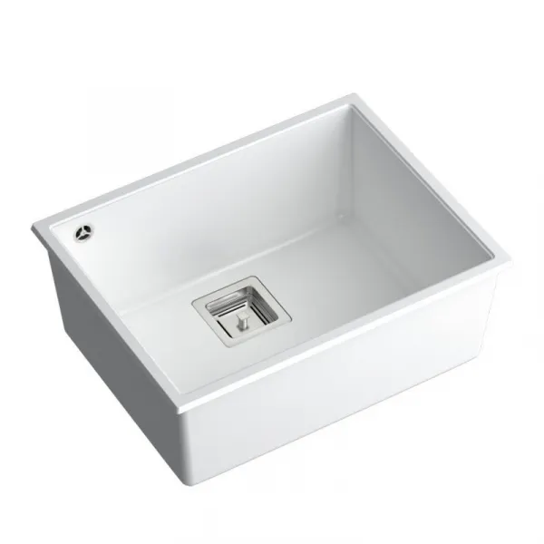 Quadron Quadron - Granitový drez DAVID 50 White Oceľ HQD5542U1-BS