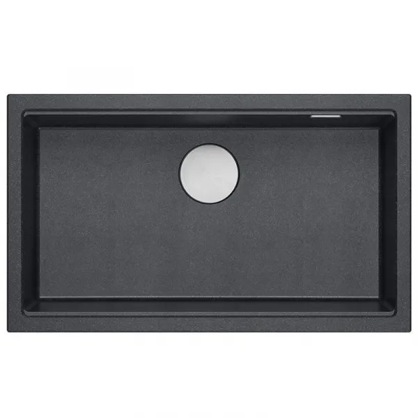 Quadron Quadron - Granitový drez Logan 110 Black Metallic Oceľ HQD7644U8_BS_U