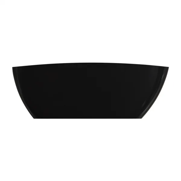 OMNIRES - BARCELONA M+ Voľne stojaca vaňa, 156 x 71 cm, biela/čierna lesk BARCELONA156BCP