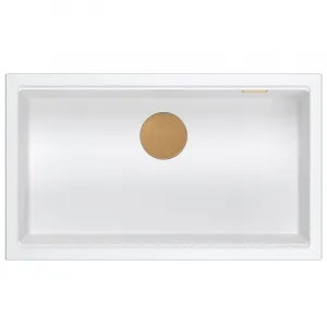Quadron Quadron - Granitový drez Logan 110 White Oceľ HQD7644U1_BS_U