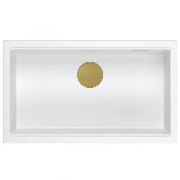 Quadron Quadron - Granitový drez Logan 110 White Oceľ HQD7644U1_BS_U