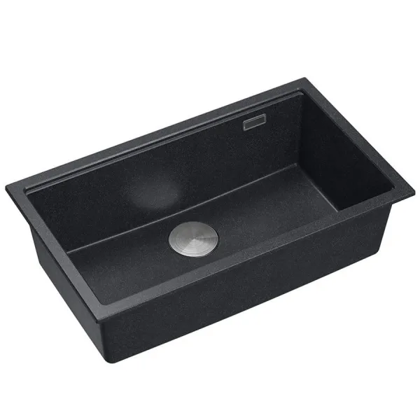 Quadron Quadron - Granitový drez Logan 110 Black Metallic Oceľ HQD7644U8_BS_U