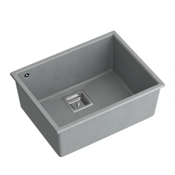 Quadron Quadron - Granitový drez DAVID 50 Grey Metallic Meď HQD5542U5-C1