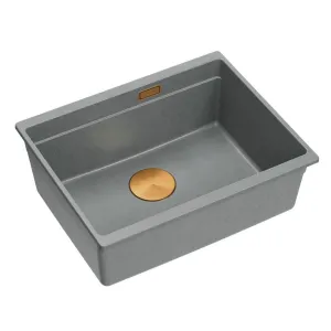 Quadron Quadron - Granitový drez Logan 100 Grey Metallic Oceľ HQJ6045U5_BS_U