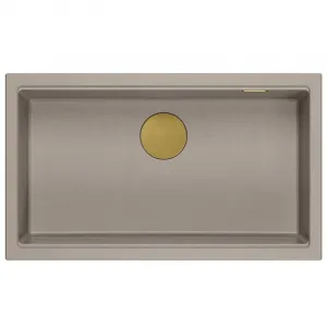 Quadron Quadron - Granitový drez Logan 110 Beige Oceľ HQD7644U4_BS_U