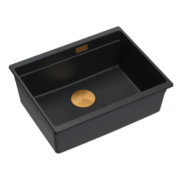 Quadron Quadron - Granitový drez Logan 100 Black Čierny HQJ6045U7_BLM_U