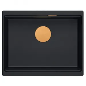 Quadron Quadron - Granitový drez Logan 100 Black Čierny HQJ6045U7_BLM_U