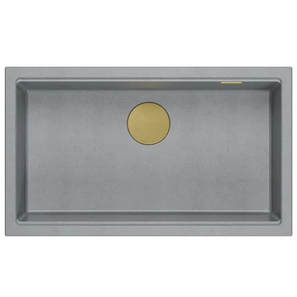 Quadron Quadron - Granitový drez Logan 110 Grey Metallic Meď HQD7644U5_PVDC1_U