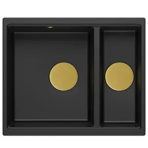 Quadron Quadron - Granitový drez Logan 150 Black Čierny HCQL5646U7-BLM_U