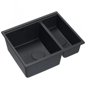Quadron Quadron - Granitový drez Logan 150 Black Čierny HCQL5646U7-BLM_U