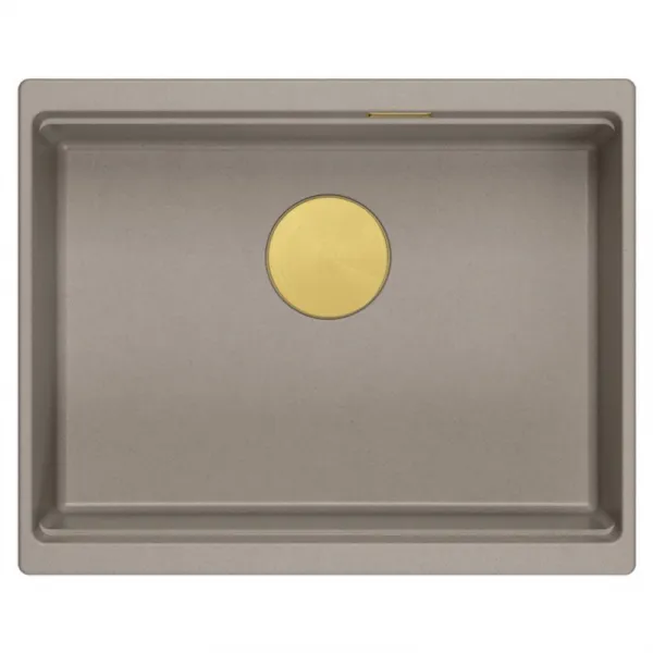Quadron Quadron - Granitový drez Logan 100 Beige Meď HQJ6045U4_PVDC1_U