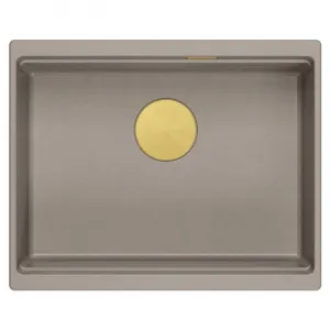 Quadron Quadron - Granitový drez Logan 100 Beige Meď HQJ6045U4_PVDC1_U