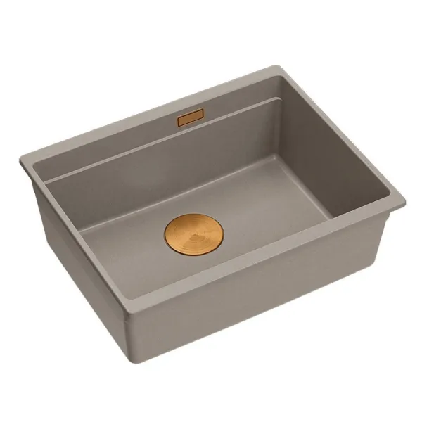 Quadron Quadron - Granitový drez Logan 100 Beige Meď HQJ6045U4_PVDC1_U