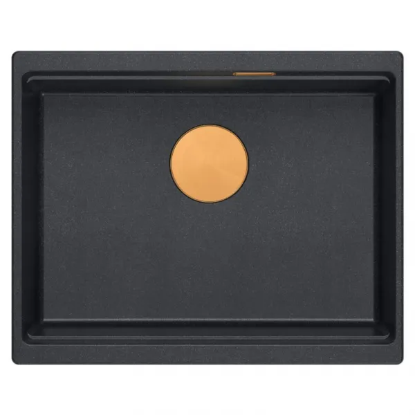 Quadron Quadron - Granitový drez Logan 100 Black Metallic Oceľ HQJ6045U8_BS_U