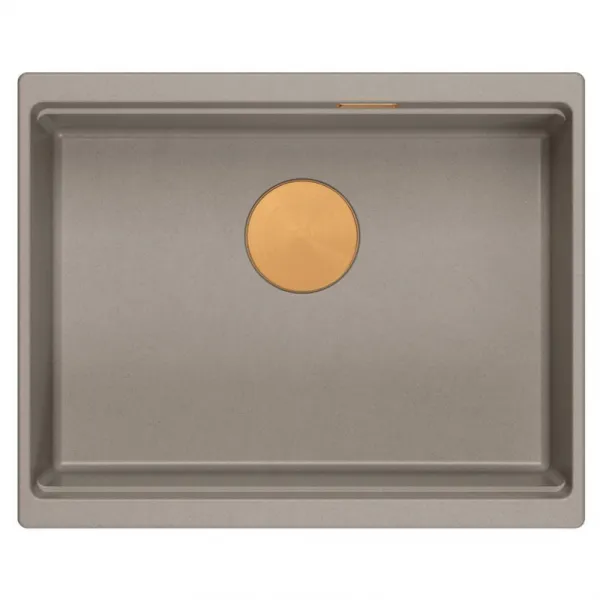 Quadron Quadron - Granitový drez Logan 100 Beige Meď HQJ6045U4_PVDC1_U