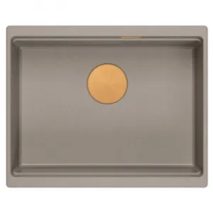 Quadron Quadron - Granitový drez Logan 100 Beige Meď HQJ6045U4_PVDC1_U