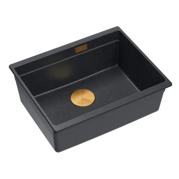Quadron Quadron - Granitový drez Logan 100 Black Metallic Oceľ HQJ6045U8_BS_U